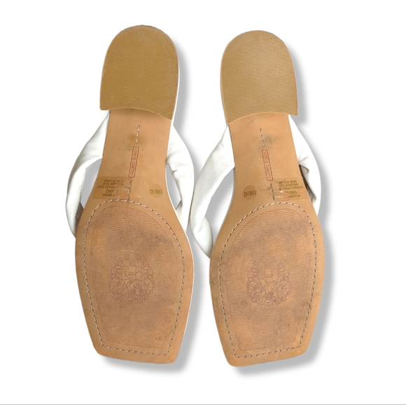 White leather t strap sandals size 10 - Picture 4 of 4